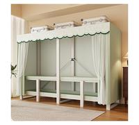 Armoire robuste avec housse, porte-vêtements pliable avec tringles de suspension, organiseur de vêtements en métal pour chambre à coucher