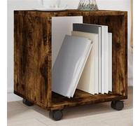 Armoire roulante chêne fumé 37x33x42,5 cm bois d ingénierie Marron G