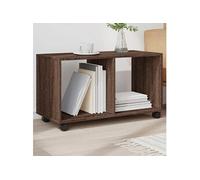 Armoire roulante chêne marron 72x33x42,5 cm bois d'ingénierie 853143