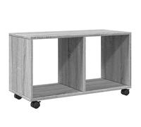 Armoire roulante en bois d'ingénierie - VIDAXL - Sonoma gris - 72x33x42,5 cm - Capacité 50 kg - 4 roulettes pivotantes