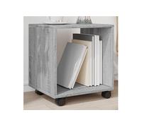 Armoire roulante sonoma gris 37x33x42,5 cm bois d ingénierie Gris G