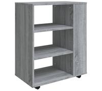 Armoire roulante Sonoma gris 60x35x75 cm Bois d'ingénierie