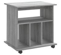 Armoire roulante Sonoma gris 60x45x60 cm Bois d'ingénierie