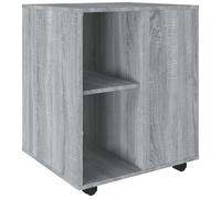 Armoire roulante Sonoma gris 60x53x72 cm Bois d'ingénierie