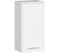 Armoire salle de bains AKORD FIN accr. au mur Blanche 30 cm 1 porte façade Blanche 2 étagères 30x22,5x60 cm Blanc G