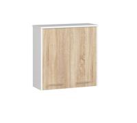 Akord Armoire Murale 1 Porte Blanc/Chêne Sonoma 60X23X60