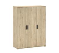 VIPACK - SAM Armoire 3 portes,Reproduction chêne mélaminé