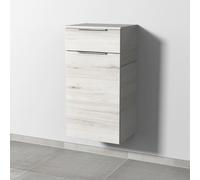 Armoire Sanipa 3 compartiments, largeur 45 cm, avec 1 tiroir, 1 porte-linge et une poignée intégrée