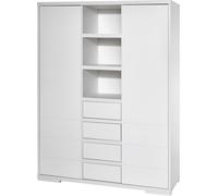Armoire Schardt à 2 portes, coloris blanc "Maxx", dimensions : 139 cm x 191 cm x 53 cm. Numéro de référence : 06 863 52 02