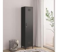 Armoire Seinäjoki, casier, vestiaire, armoire de rangement, 180 x 38 x 38 cm, armoire en métal, armoire multifonctionnelle, verrouillable, armoire à manteaux, vestiaire, armoire polyvalente, acier, no