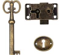 Armoire Serrure de porte Ensemble de clés Bijoux antiques Boîtier de maquillage Meubles Porte Serrure de tiroir