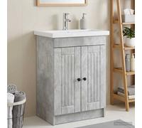 vidaXL Armoire sous évier de salle de bain Blanc 78,5 x 37,5 x 81 cm