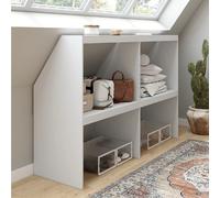 Armoire sous pente blanche