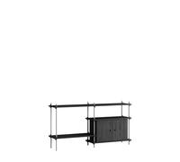 Armoire Standard Shelving Noir/acier Inoxydable