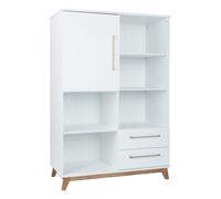 Armoire sur pied Lina blanc Beige G