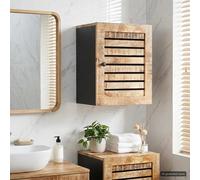 vidaXL Armoire suspendue avec porte Marron et Noir 38 x 33,5 x 48 cm