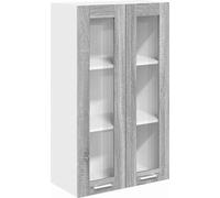 Armoire suspendue avec stockage Gris Sonoma 60 x 31 x 100 cm