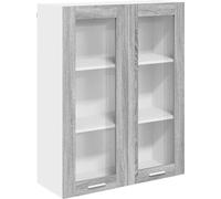 Armoire suspendue avec stockage Gris Sonoma 80 x 31 x 100 cm