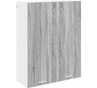 Armoire suspendue avec stockage Gris Sonoma 80 x 31 x 100 cm