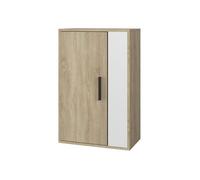 Armoire suspendue Berno, 50.1x78.4cm avec 2 compartiments, Sonoma/Blanc, Vicco 55445