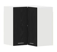 vidaXL Armoire suspendue Lyon – Chêne noir 57×57×60 cm, Bois d'ingénierie, avec étagère