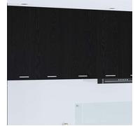 Armoire suspendue de cuisine - vidaXL - Riga - Chêne noir - 80x31x80 cm - Bois d'ingénierie - Grand espace de stockage