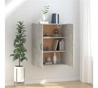 Armoire suspendue Gris béton 69,5x34x90 cm Bois d ingénierie