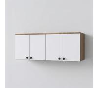 Armoire suspendue murale 4 portes multi-usages Keral