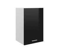 Armoire suspendue Noir brillant 39,5x31x60 cm Aggloméré