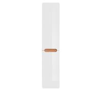 Armoire suspendue Salle de bain Armoire haute suspendue avec panier à linge 170x35x35cm