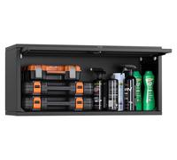 Armoire suspendue VEVOR Atelier, 770x305x356 mm, armoire à outils avec porte relevable, capacité de charge de 54 kg par étagère, armoire murale suspendue, convient pour garage, cave, cuisine, entrepôt