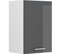 Armoire suspendue Vicco R-Line Anthracite Haute brillance 40cm avec étagères ouvertes, Model 42030