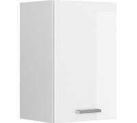 Armoire suspendue Vicco R-Line Blanc Haute brillance 40cm avec étagères ouvertes, Model 42040