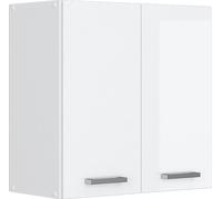 Armoire suspendue Vicco R-Line Blanc Haute brillance 60cm avec portes, Model 41671