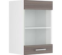 Armoire suspendue Vicco R-Line Gris 40cm avec porte vitrée, Model 42022