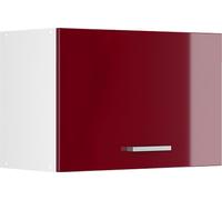 Armoire suspendue Vicco R-Line Rouge bordeaux Haute brillance 60cm avec porte d'ascenseur, Model 41674