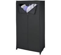 Armoire tissu WENKO - Deep Black - 75x150x50 cm - Pour ranger facilement vos vêtements