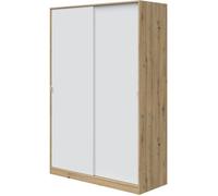 Armoire TOP - Décor chêne - 2 Portes coulissantes - L120 x H200 x P50 cm