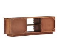 Armoire TV 120x30x40 cm en bois massif d'acacia