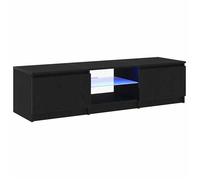 Armoire TV - BEST-HOME - Meuble TV - Chêne noir - 140x38,5x36cm - Bois d'ingénierie - Meuble de Salon 3_5336989