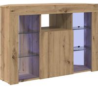 Armoire TV LED d'angle Chêne Artisan 108 x 40 x 68 cm Matériau dérivé du bois