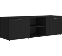 Armoire TV noire 120x34x37 cm en bois composite