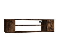 Armoire TV suspendue Chêne fumé 100x30x26,5cm Bois d'ingénierie