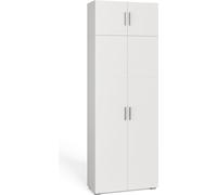 Armoire universelle Vicco Ingo Blanc 80x182.4cm avec rehausse d'armoire, Model 36453