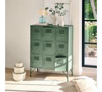Armoire Urillac vert vieilli H/L/P env. 113.5/86.5/41.5 cm