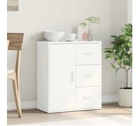 Armoire Vaisselier Durable - Blanc - Buffet de cuisine - avec Rangement - blanc 60x31x70cm - Bois d'ingénierie LH1640139