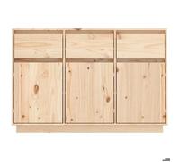 Armoire Vaisselier Durable - Brun - Buffet de cuisine - avec Rangement - 111x36x75cm - Bois massif de pin LH4612828