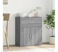 Armoire Vaisselier Durable - Gris - Buffet de cuisine - avec Rangement - Sonoma gris - 60x31x70cm - Bois d'ingénierie LH8206761