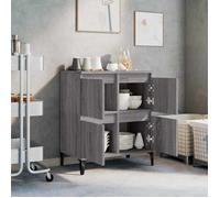 Armoire Vaisselier Durable - Gris - Buffet de cuisine - avec Rangement - Sonoma gris - 60x35x70cm - Bois d'ingénierie LH8273014