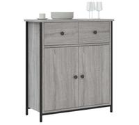 Armoire Vaisselier Durable - Gris - Buffet de cuisine - avec Rangement - Sonoma gris - 70x30x80cm - Bois d'ingénierie LH7759048